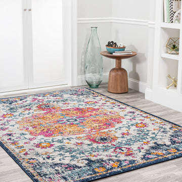 Anaise Ornate Boho Medallion Area Rug